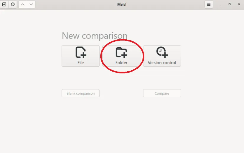Meld เปรียบเทียบ Folder