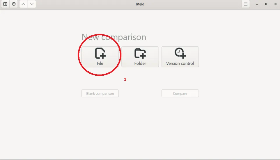 เปิด meld เพื่อเปรีนยเทียบ