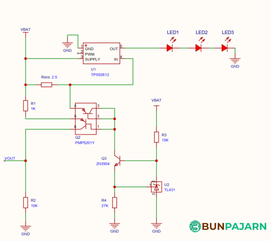 TPS92612-Q1 LED driver plus current-monitoring circuit